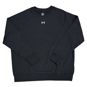 Under Armour Women's UA Rival Fleece Ultra Soft Crew Pullover Sweatshirt - Black